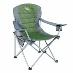 OZtrail Deluxe Jumbo Arm Chair Green