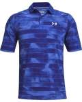 Men's Ua Iso-chill Fog Stripe Polo - Royal LG