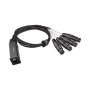 Cat Snake Splitter 4X Xlr Female With Ethercon RF45