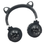 HZ-BT630 - Wireless Cat Ear Design Headset With LED Lighting - Black