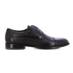 Cap Toe Leather Oxfords -black