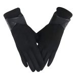 Warm Faux Suede Gloves For Women