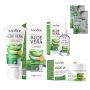 Aloe Vera Facial Set - Cleanser Face Serum Face Cream And Clay Mask