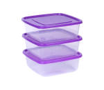 Formosa Square Containers Set Of 3 2100ML