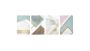 4 Piece Set Ceramic Design Hardcover Notebook - 14.5 10.5 Cm 144 Pages