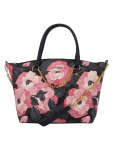 Pierre Cardin Pierra Cardin Victoria Floral Carryall Tote Bag In Black - Black Onesize