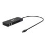 Port USB Type-c To 1 X RJ45|1 X USB3.0 SS|1 X Type-c 85W PD|1 X HDMI2.0|1 X Vga 30CM Cable Dock - Black