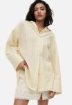 Textured-stripe Shirt - Cream