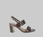Block Heel - 8 Brown