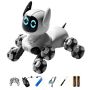 Qynial Rc Robot Dog: Gesture Sensing Stunts And Lights White