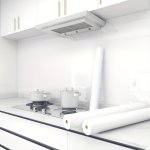 Easy Peel & Stick White Wallpaper - Waterproof Removable Vinyl For Diy Home Decor Furniture Makeover And Kitchen Renovation