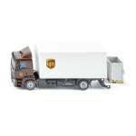 Ups Man Truck With Box Body And Tail Lift Scale 1:50