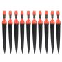 10PCS Adjustable Plastic 8 Outlets Garden Lawn Irrigation Nozzle Water Spra