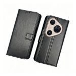 Crazy Horse Pattern Leather Cover Compatible With Huawei Pura 80 Pro