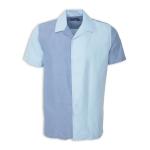Blue Two-toned Short Sleeve Shirt