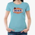 Premium Ladies Cotton T-Shirt "boer" Tee - 3XL