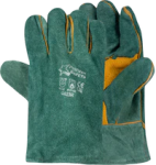 Pioneer 2.5"GREEN Lined Wrist Length With Reinforced Palm - Green