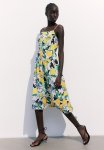 Strappy Viscose Dress - Cream Lemons