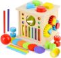 Montessori Wooden Toy From 1 2 Years Motor Skills Toy Colour Sorting Game
