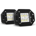 18 Watt Flush Mount LED Pods Set Of 2