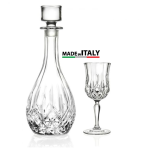 Rcr Opera Crystal Round Decanter & Sherry Glasses Set Of 7