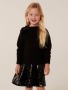 Valeria Girls Splice Knit Dress - 10-12 Yrs / Onyx Black