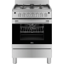 AEG 60CM Multifunction Gas Oven With 4 Burner Gas Hob - Stainless Steel