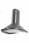 Falco 90CM Round Type Chimney Extractor - Stainless Steel