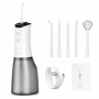 Portable Cordless Water Flosser With 6 Tips 380 Ml 4 Modes Usb-c White