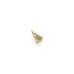 Three Claw MINI Peridot Pendant Charm In Yellow Gold