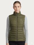 Polo Womens Bailey Short Sleeve Puffer Jacket In Olive - Olive 2XL