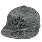 Men’s Bar & Shield Novelty Cap – Charcoal Grey