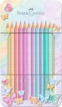 Faber-Castell Sparkle Colour Pastel Pencil Tin Of 12
