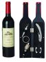 Wine Bottle 5PC Accessories Set Chateau Merlot