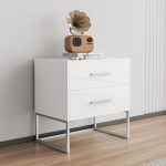 Contemporary Nightstand – White