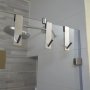 1PC Stainless Steel Over Glass Door Shower Door Back Shower Towel Rack S-shape Bathroom Bathrobe Hanger Holder Hooks