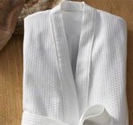 Poly Cotton 50 50 Waffle - 205 Gram Full Sleeve kimono- White