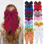 Vintage Style Large Bow Ribbon Hairpins - Suitable For Thick And Thin Hair Non-slip Design Perfect For Birthday Gifts