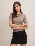 Maisie Short Sleeve T-Shirt - L Taupe