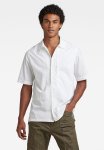G-star Raw Workwear Panel Shirt Short Sleeve Manor Poplin - White