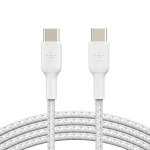 Belkin - Braided High Quality Usb-c To Usb-c Cable - 2 Meters - White