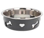 Dog Bowl S S Grey Cutout 210X70MM