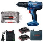 Bosch - Impact Drill Kit GSB180-LI With Screwdriver Bit Set - 42 Piece