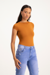 Mbali High-neck Bodysuit - Glazed Ginger - S
