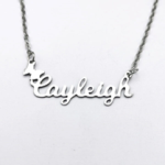 JBSA6NB - Personalized Stainless Steel Name Necklace With A Butterfly
