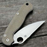 Spyderco Para Military 2 SCALES Micarta Natural Burlap