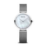 Classic Polished Silver Mesh Bracelet Women's Watch 18132-004