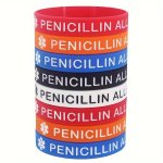 Penicillin Allergy Awareness Silicone Bracelet - Sports & Medical Alert Accessory