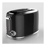 Swan 2 Slice Stainless Steel Black Toaster
