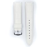Duke Calf Watch Strap In White - 18MM